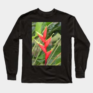 An Exotic Heliconia Long Sleeve T-Shirt